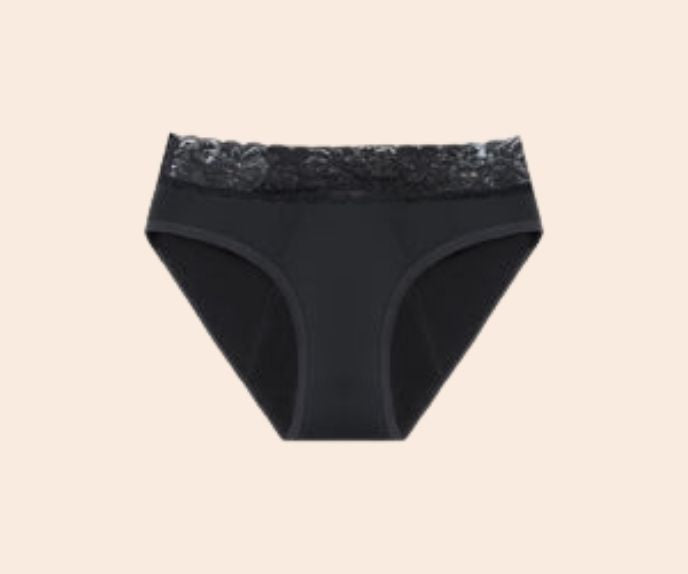 Culotte menstruelle détachable noire EVY