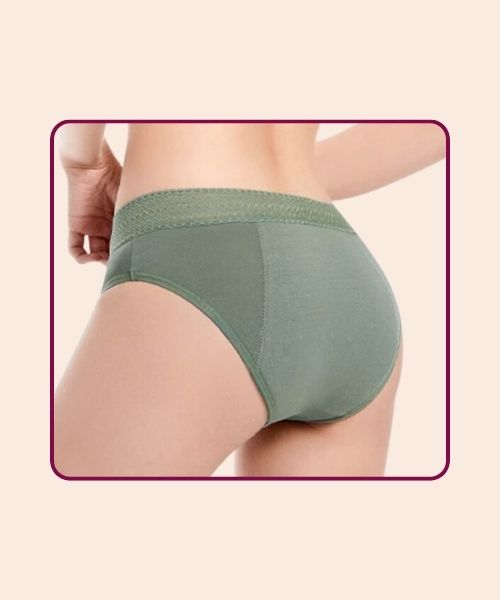 Culotte menstruelle kaki flux abondant - VERA