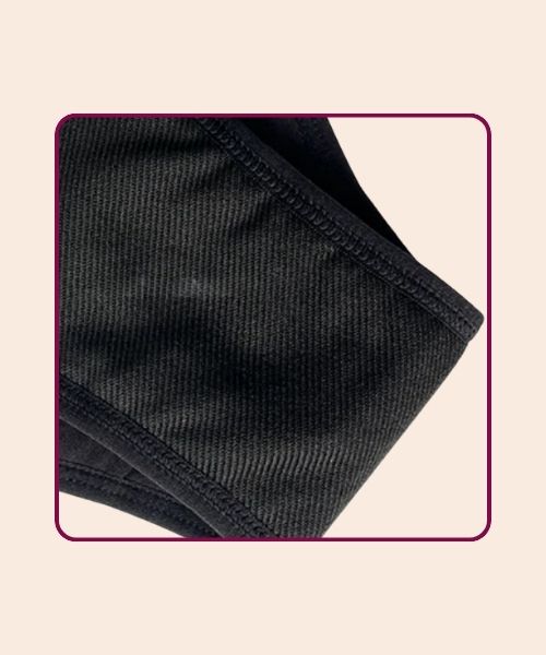 Culotte menstruelle noire à découpe - ROXANE